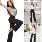 G4Free Yoga Pants Women Wide Leg Pants with Pockets High Waist Stretch Dress Casual Sweatpants Petite/Regular/Tall